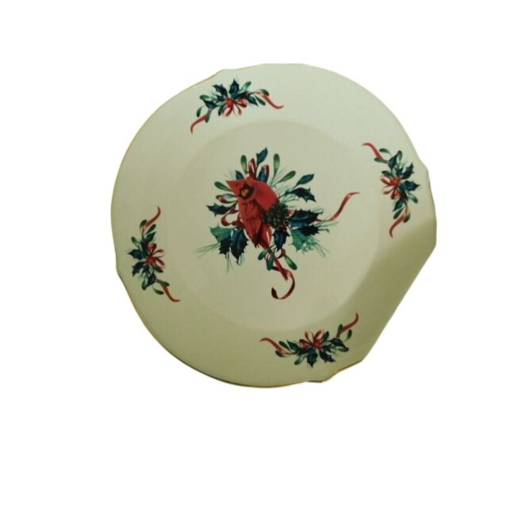 Lenox Winter greetings Round Platter New W/ Tags Retired in Box